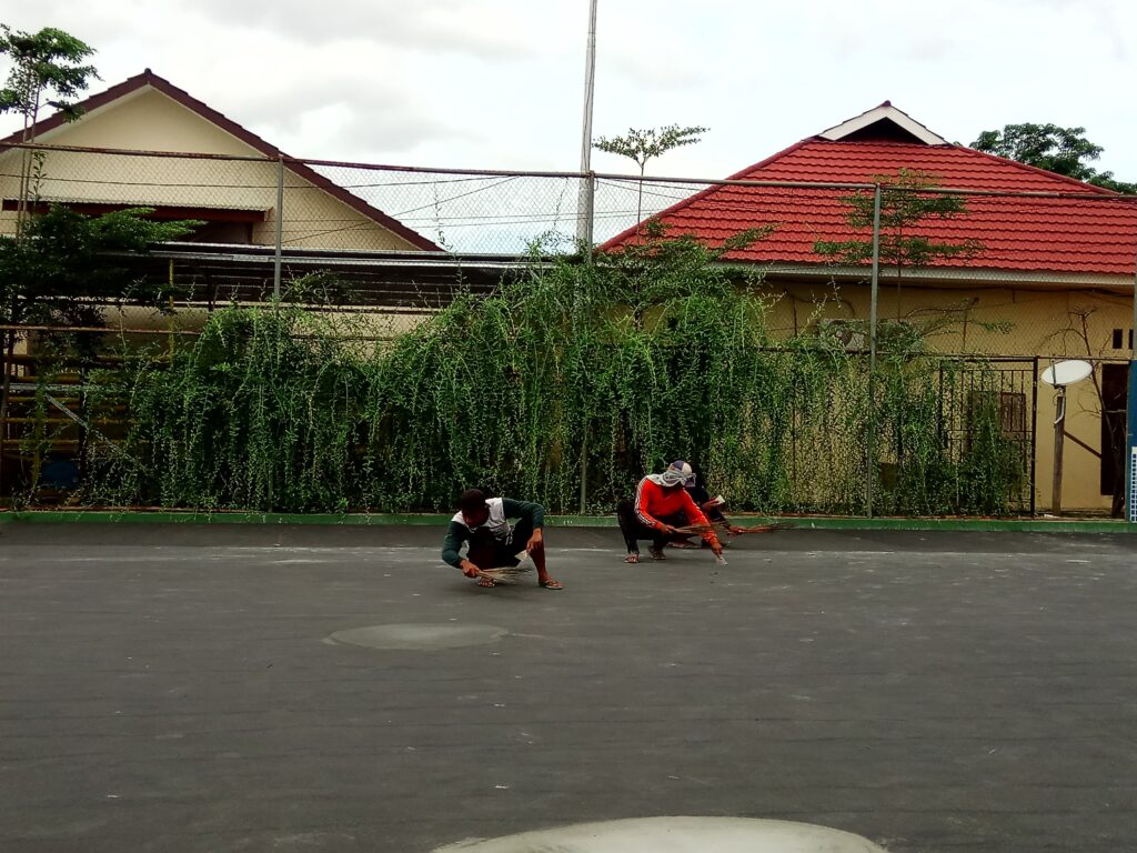 pembuatan lapangan volly